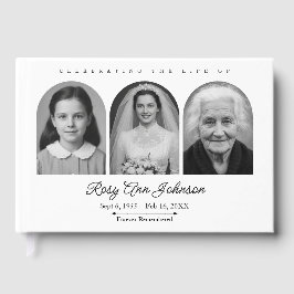 Livro De Visitas Personalized Memorial Funeral Photo