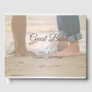 Livro De Visitas Pés de Casamento na Praia