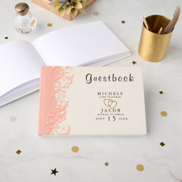 Livro De Visitas Pessel Floral Elegante