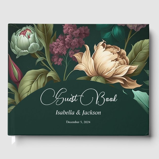 Livro De Visitas Pétalas de Flor (Frente)