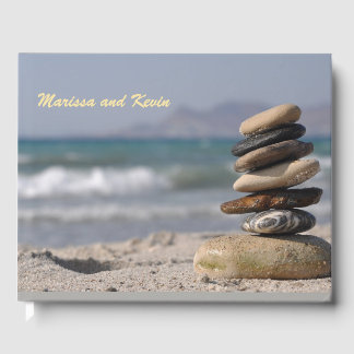 Livro De Visitas Pilha de Pedras Equilibradas Espiritual