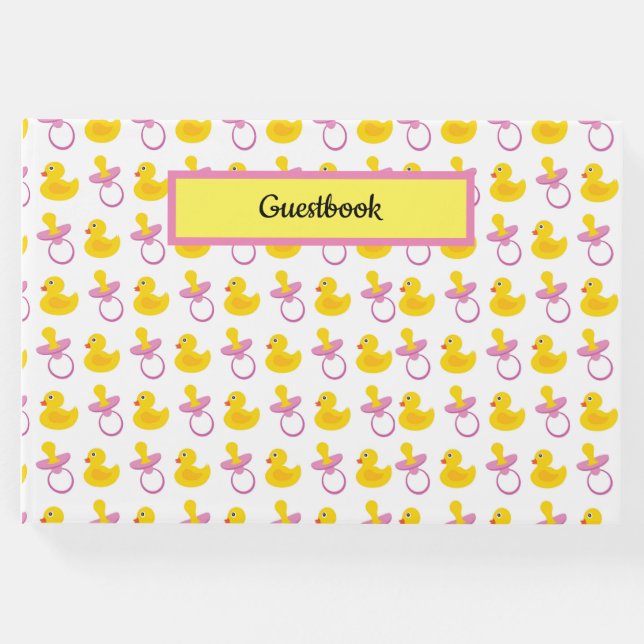 LIVRO DE VISITAS PINK AMARELO DE GAROTA BRANCA E PEDAÇOS (Frente)