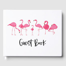 Livro De Visitas Pink Flamingo Vacing Rental Guest Book