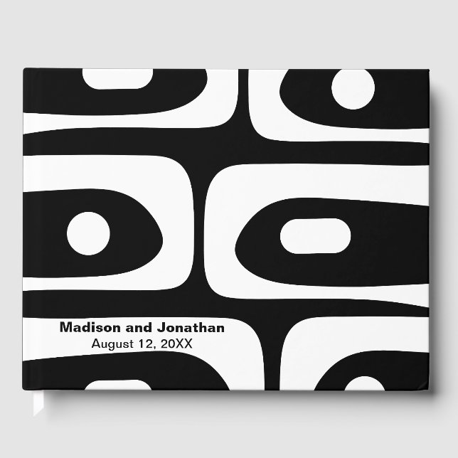 Livro De Visitas Piquete Retroativo Moderno do meio século Personal (Frente)