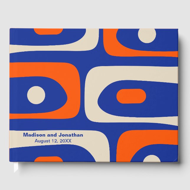 Livro De Visitas Piquete Retroativo Moderno do meio século Personal (Frente)