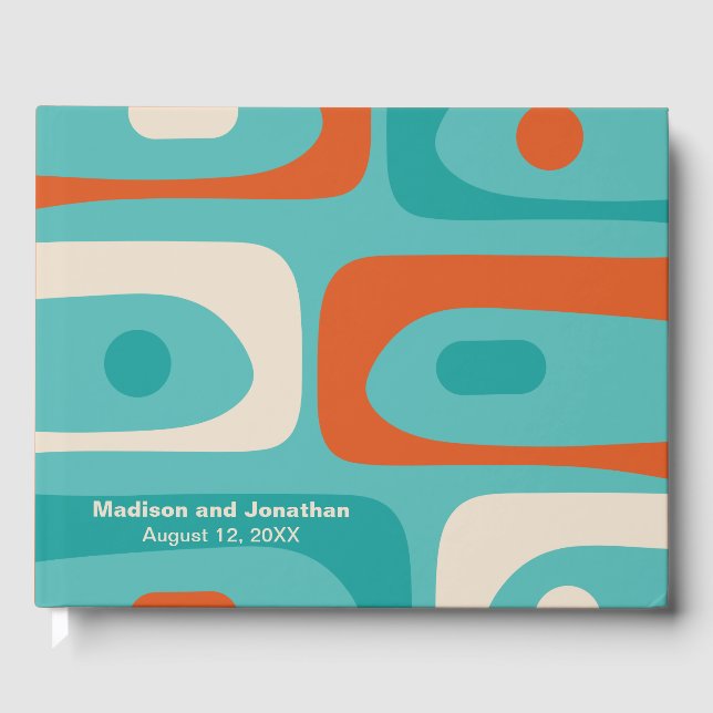 Livro De Visitas Piquete Retroativo Moderno do meio século Personal (Frente)