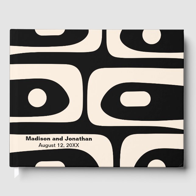 Livro De Visitas Piquete Retroativo Moderno do meio século Personal (Frente)