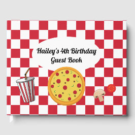 Livro De Visitas Pizza Party Guest Book
