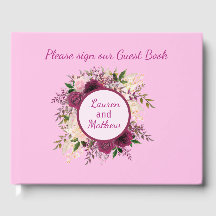 Plum Burgundy Blush Floral Pink