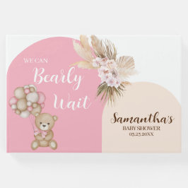 Livro De Visitas Podemos Andar Esperando Chá de fraldas De Garota.