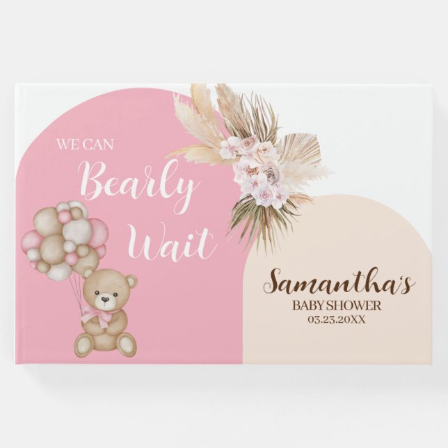 Livro De Visitas Podemos Andar Esperando Chá de fraldas De Garota. (Frente)