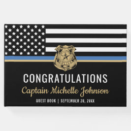 Livro De Visitas Polícia Retimenta Fora de Sinalizador de Linha Azu