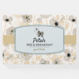 Livro De Visitas Poppies Rental Guest Book Watercolor Padrão
