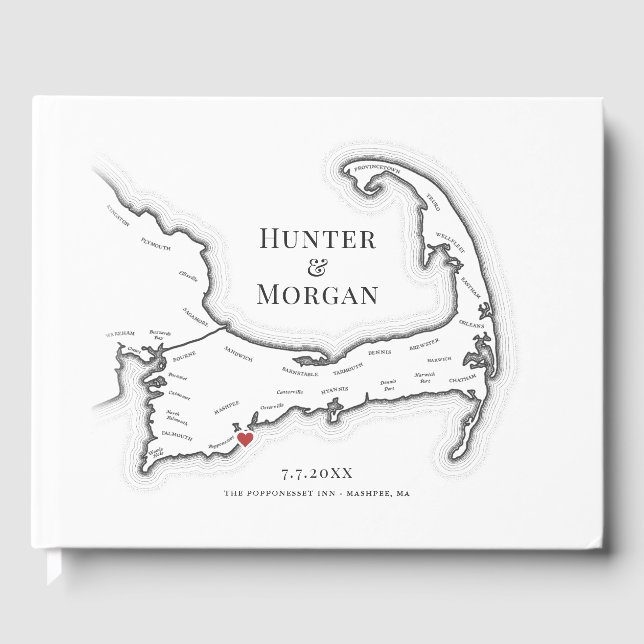 Livro De Visitas Popponesset Inn Cape Cod Elegant Wedding (Frente)