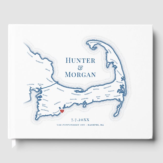 Livro De Visitas Popponesset Inn Cape Cod Elegant Wedding (Frente)