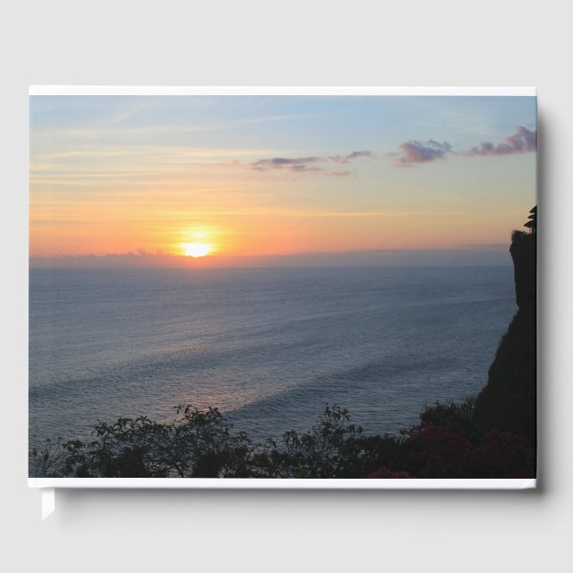 Livro De Visitas pôr do sol tropical (Frente)