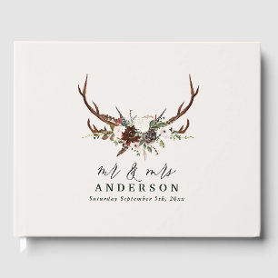 Livro De Visitas Posto de assentos para casamentos botânicos florai