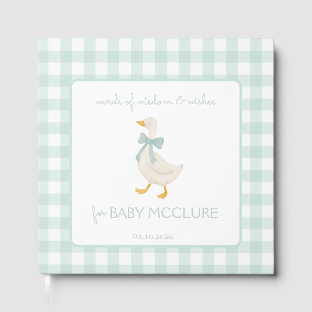 Livro De Visitas Preppy Goose Wishes  (Frente)