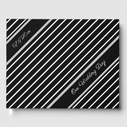 Livro De Visitas Preto e branco clássico