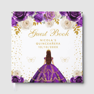Livro De Visitas Princesa Floral Rósea Quinceañera