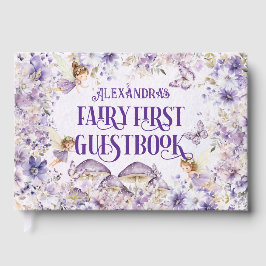 Livro De Visitas Purple Floral Fairy First