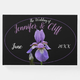 Livro De Visitas Purple Iris Elegant