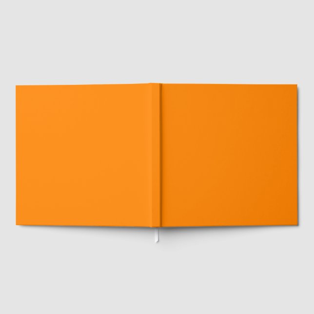 Livro de Visitas Quadrado Laranja Neon para Qualqu (Completo)