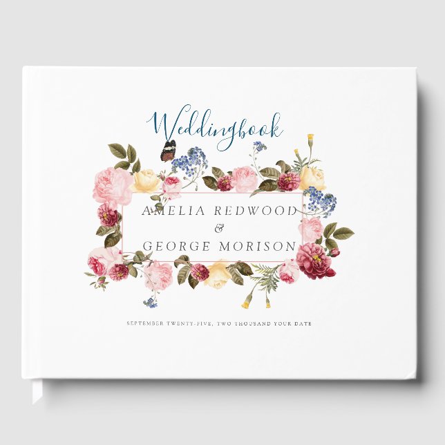 Livro De Visitas Quadro Floral (Frente)