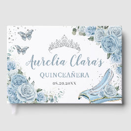 Livro De Visitas Quinceanera Baby Blue Cinderela Sweet 16