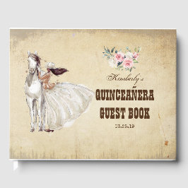 Livro De Visitas Quinceanera Western Country Guest Book