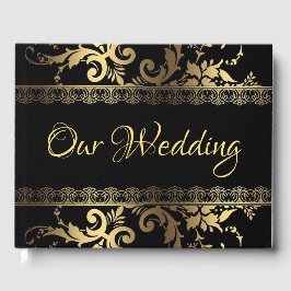 Livro De Visitas Raios negros e Dourados