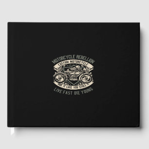 Livro De Visitas rebelião de motocicleta personalizada como ele