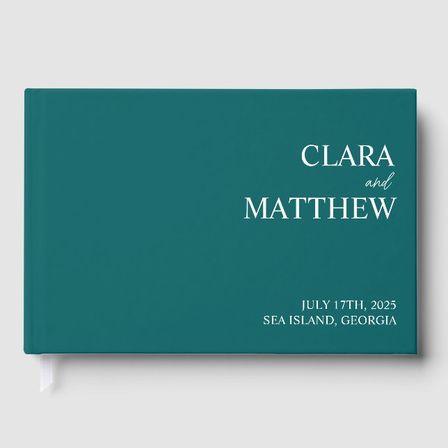 Livro De Visitas Recepção Personalizada de Casamento de Catálogo de (Frente)