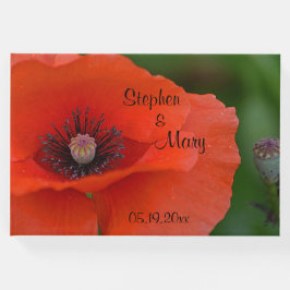 Livro De Visitas Red Poppy