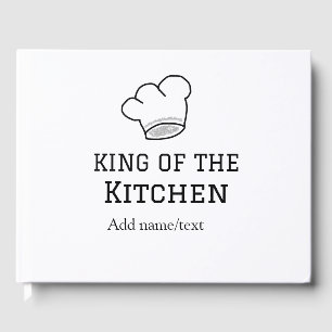 Livro De Visitas Rei do cozinhar do cozinheiro da cozinha adiciona