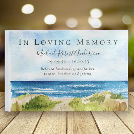 Livro De Visitas Remembrance Beach Ocean Memorial Funeral