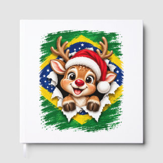 Livro De Visitas Rena de Natal Brasileira