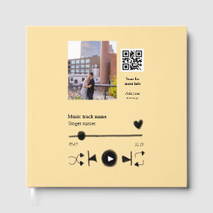 Livro De Visitas Reprodutor de música personalizado casal amor códi