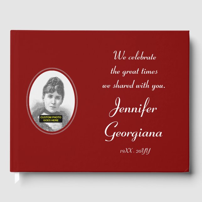 Livro De Visitas Respeitável, Funeral Simples/Livro de Convidados M (Frente)