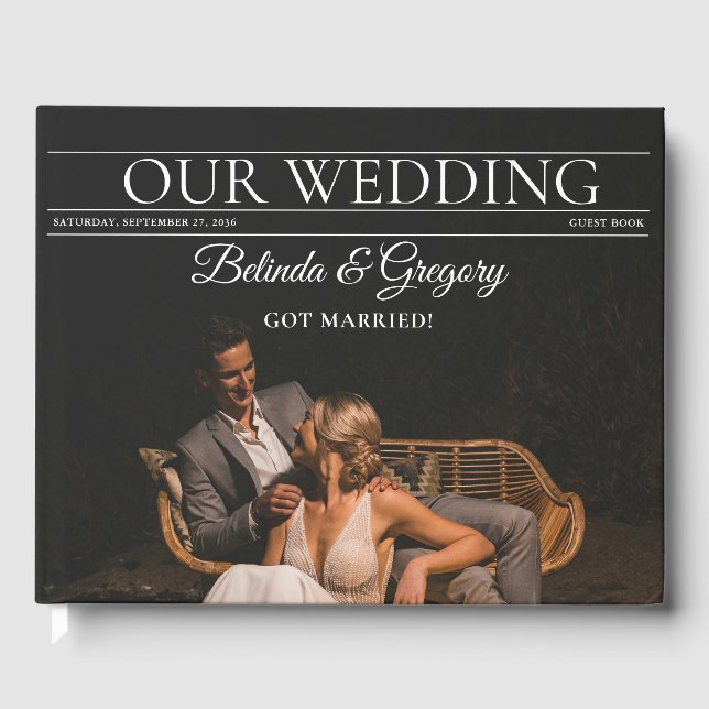 Livro De Visitas Revista Editorial Fotos Casamento (Frente)