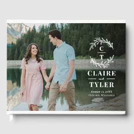 Livro De Visitas Ricos Iniciais Foto Convidada de Casamento