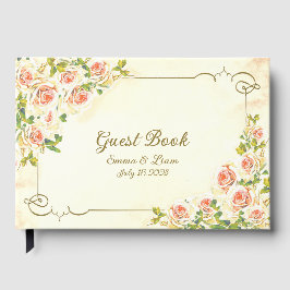 Livro de Visitas Rosa Antiga 23 x 15 cm
