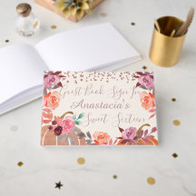 Rosa Dourado Abóbora Sweet 16 ou Boho Personalizad
