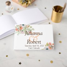 Rosa e azul aquarela, palhaço de casamento floral