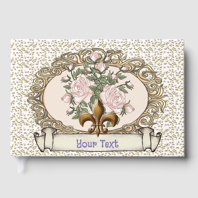 Livro De Visitas Rosa Guest Book (Frente)