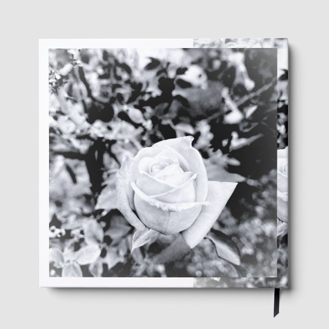 Livro de Visitas Rosa Monocromática para Casamento (Verso)