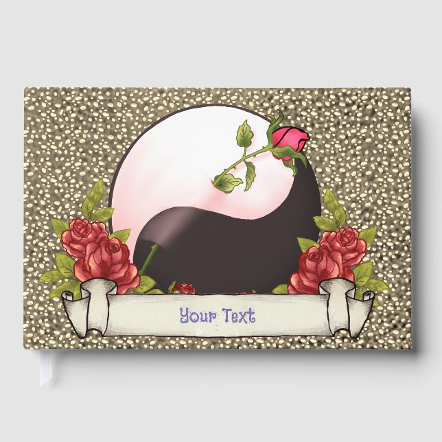 Livro de Visitas Rosa Yin Yang (Frente)