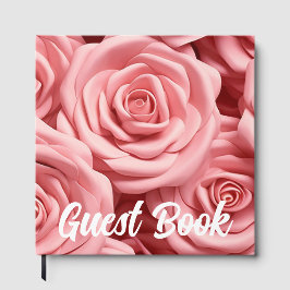 Livro de Visitas Rosas Cor-de-Rosa