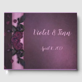 Livro De Visitas Rosas de ameixa