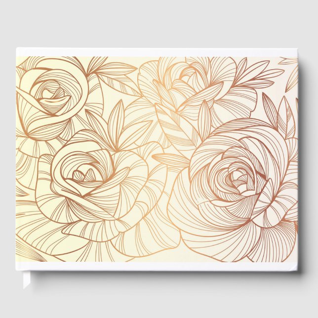 Livro De Visitas Rosas Dourados (Frente)